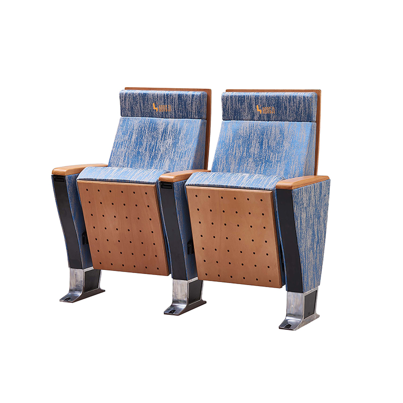 Modern Commercial Auditorium Seating with Writing Tablet