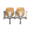 College Tip-up Double Classroom Chair with Writing Pad