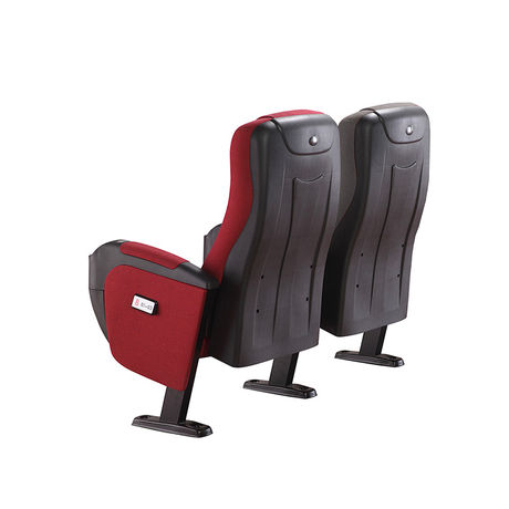 Auditorium Fixed Back Fabric Theater Seating with Cup Holder