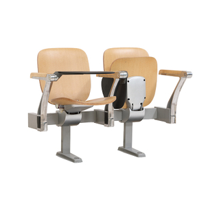 College Tip-up Double Classroom Chair with Writing Pad