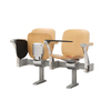 College Tip-up Double Classroom Chair with Writing Pad