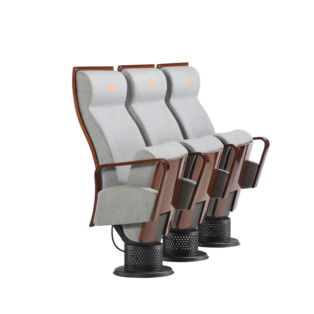 Commercial Institution Wooden Back Folding Auditorium Seating