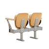 College Tip-up Double Classroom Chair with Writing Pad